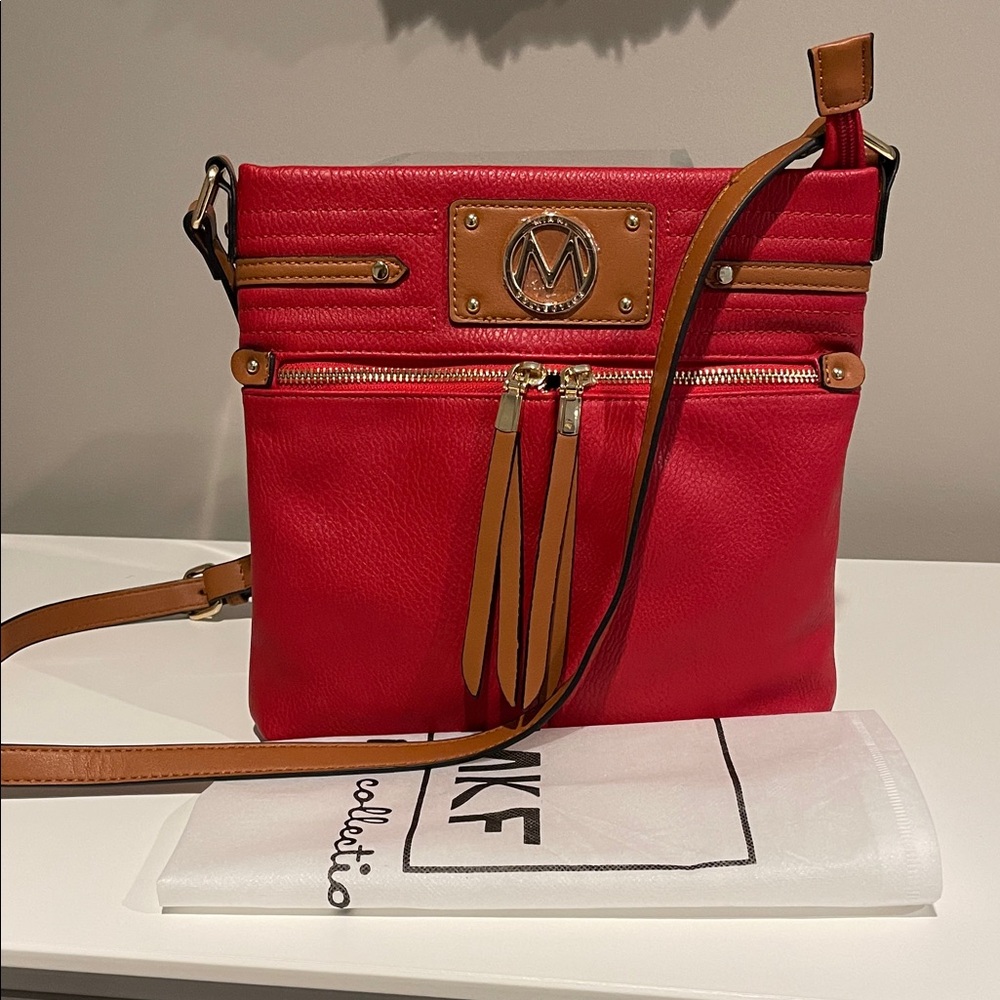 Mia K Collection Red Crossbody Bag